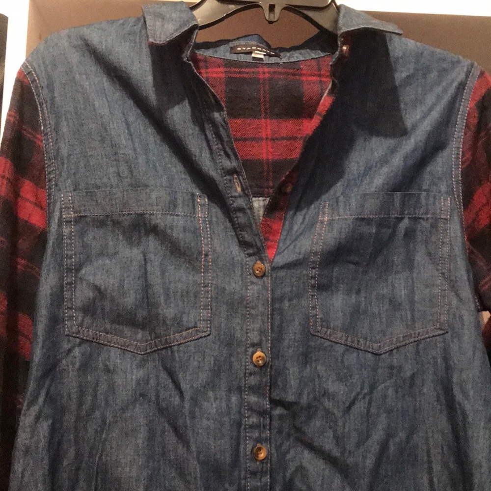 Denim Button Down - Picture 2 of 4